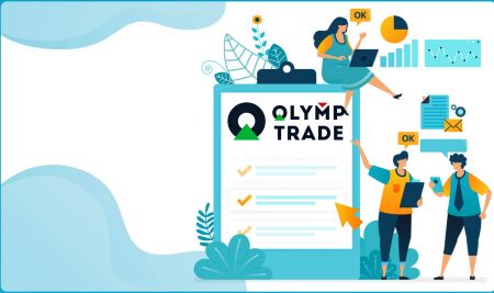 Kirjautuminen ja tilin vahvistaminen Olymp Tradessa
