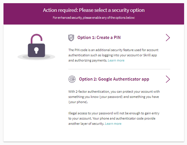 Como depositar e sacar dinheiro da Olymptrade com uma carteira eletrônica Skrill