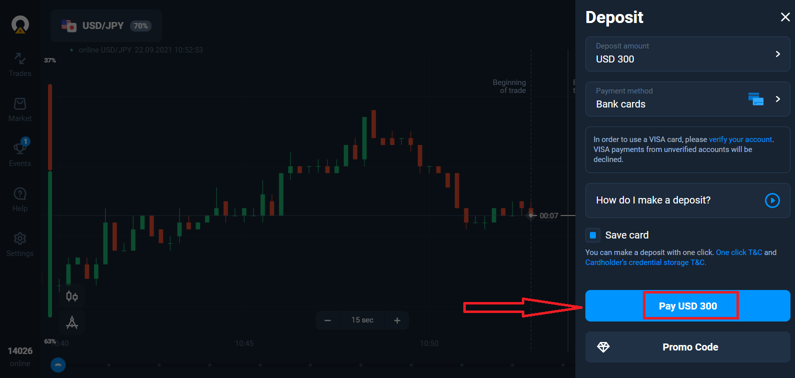Olymptrade-де ақшаны қалай салуға болады