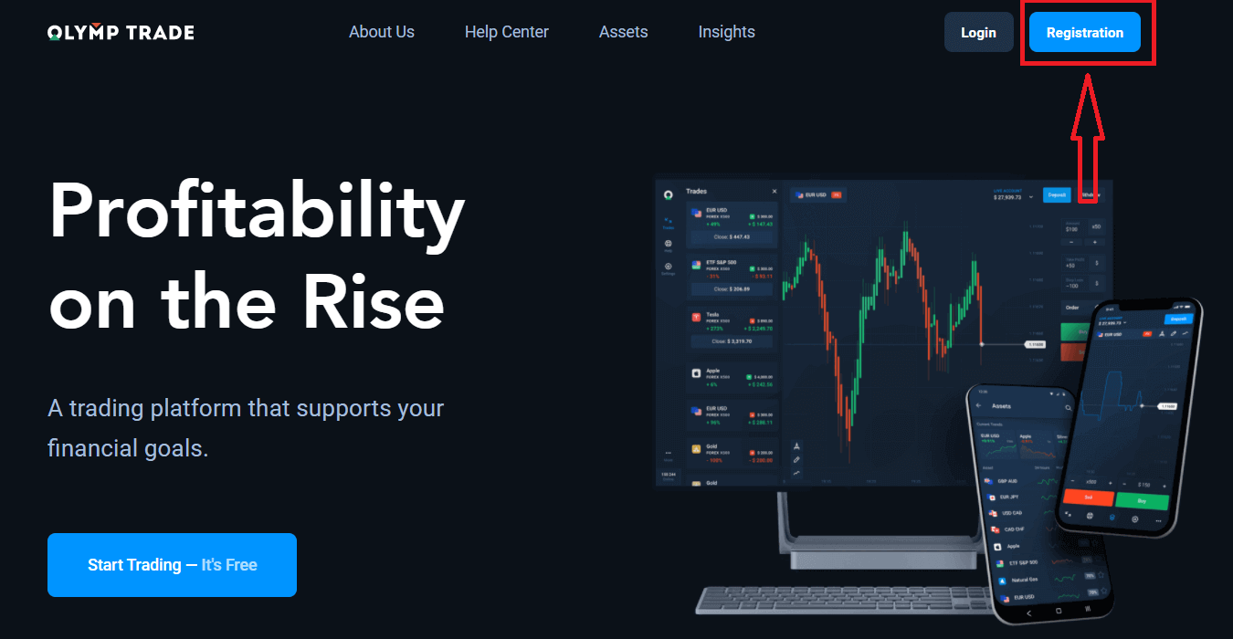 Como abrir uma conta e fazer login na Olymptrade