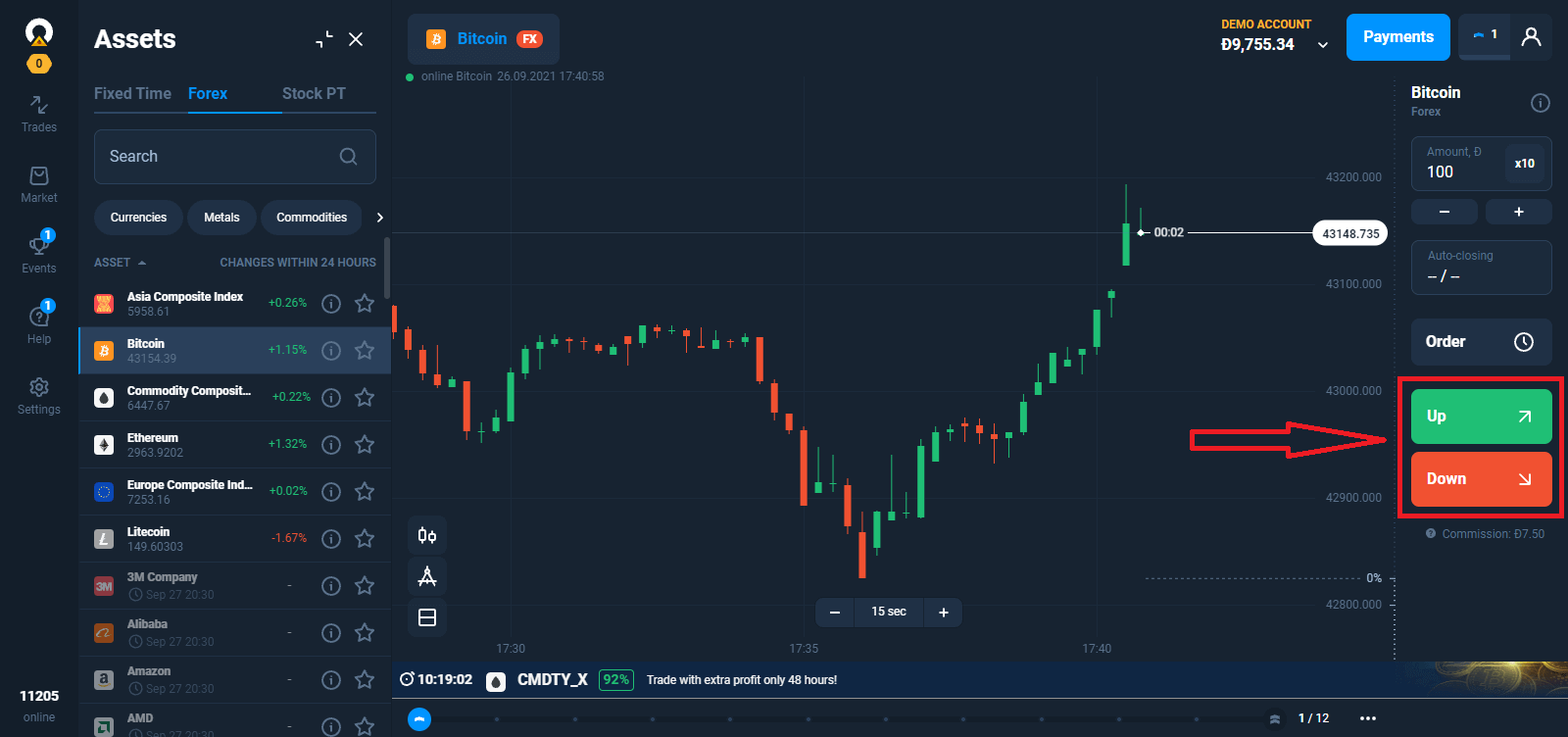 Hoe om Forex in Olymptrade te verhandel
