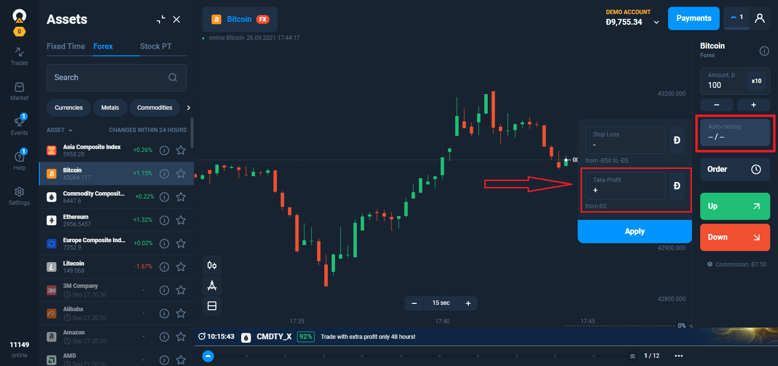 Hoe om Forex in Olymptrade te verhandel