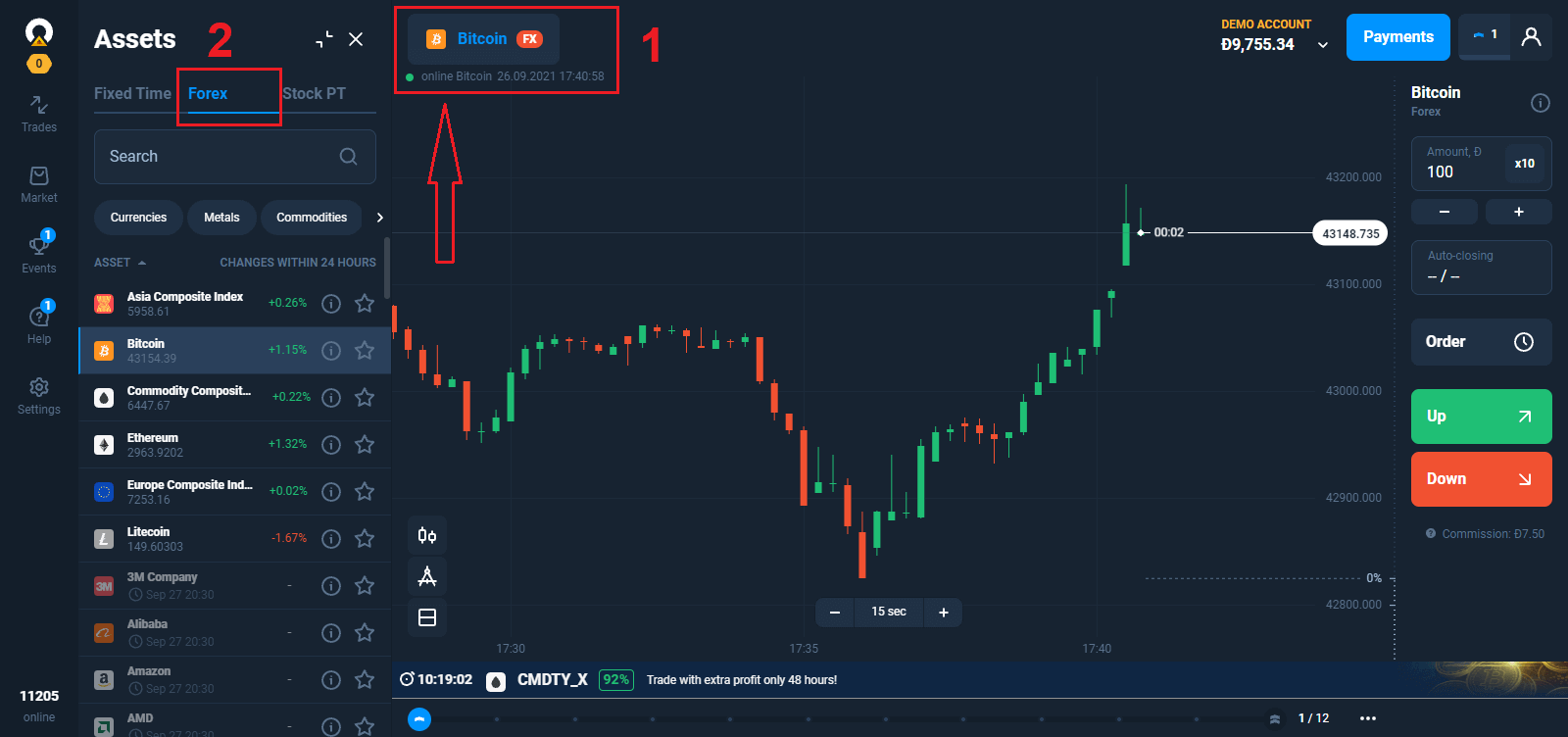 Hoe om Forex in Olymptrade te verhandel