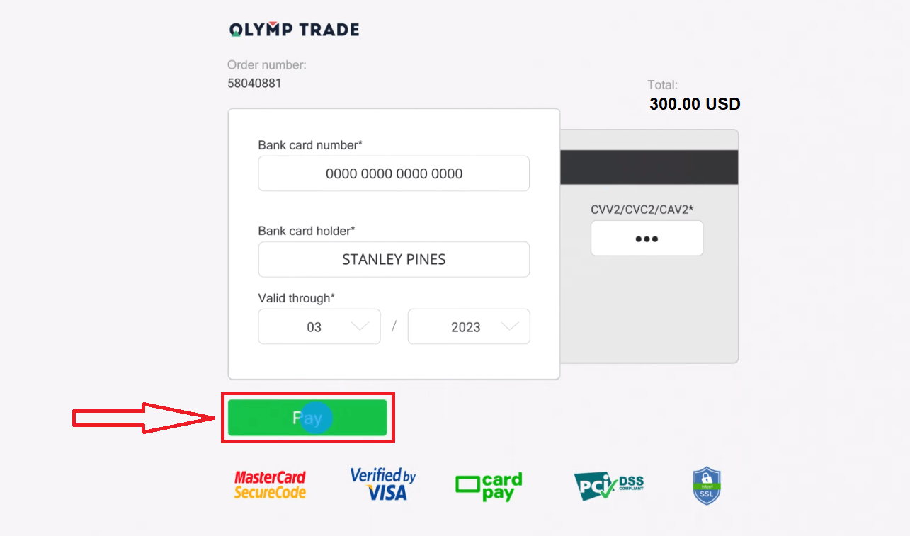 การฝากเงิน Olymptrade ผ่านบัตรธนาคาร: Visa, Mastercard, JCB, Discover การฝากเงิน Olymptrade ผ่านบัตรธนาคาร: Visa, Mastercard, JCB, Discover