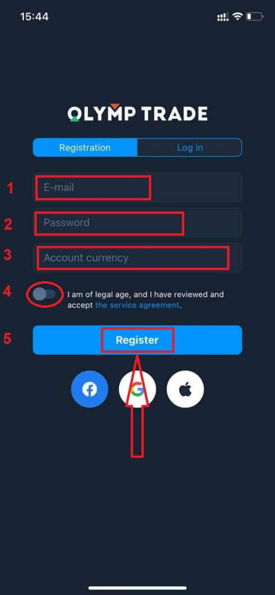 Olymptrade: Daftar dan Mula Berdagang pada Akaun Demo Olymptrade: Daftar dan Mula Berdagang pada Akaun Demo