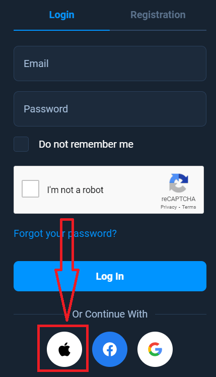 Processo de login e retirada da Olymptrade para saque da conta